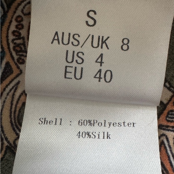 NWT Bronx and Banco India ruffle Printed Mini Dress US 4/S Small - Picture 14 of 14